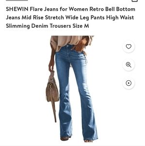 Shewin retro jeans size medium 29w 32.5 l